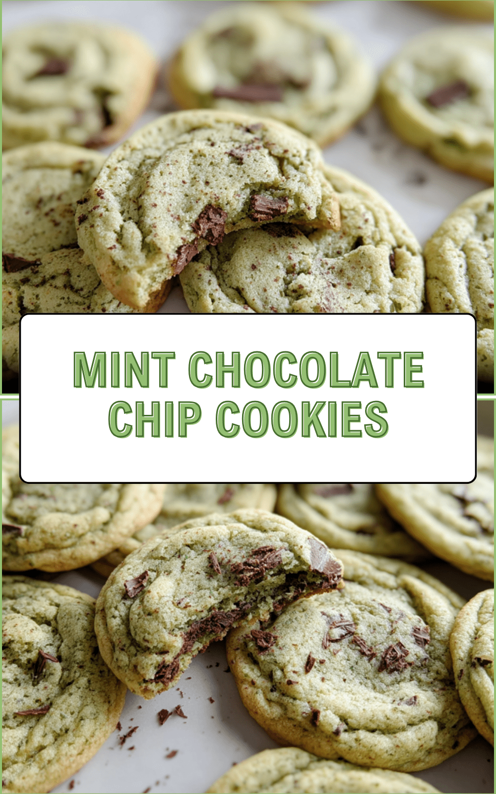 Mint Chocolate Chip Cookies