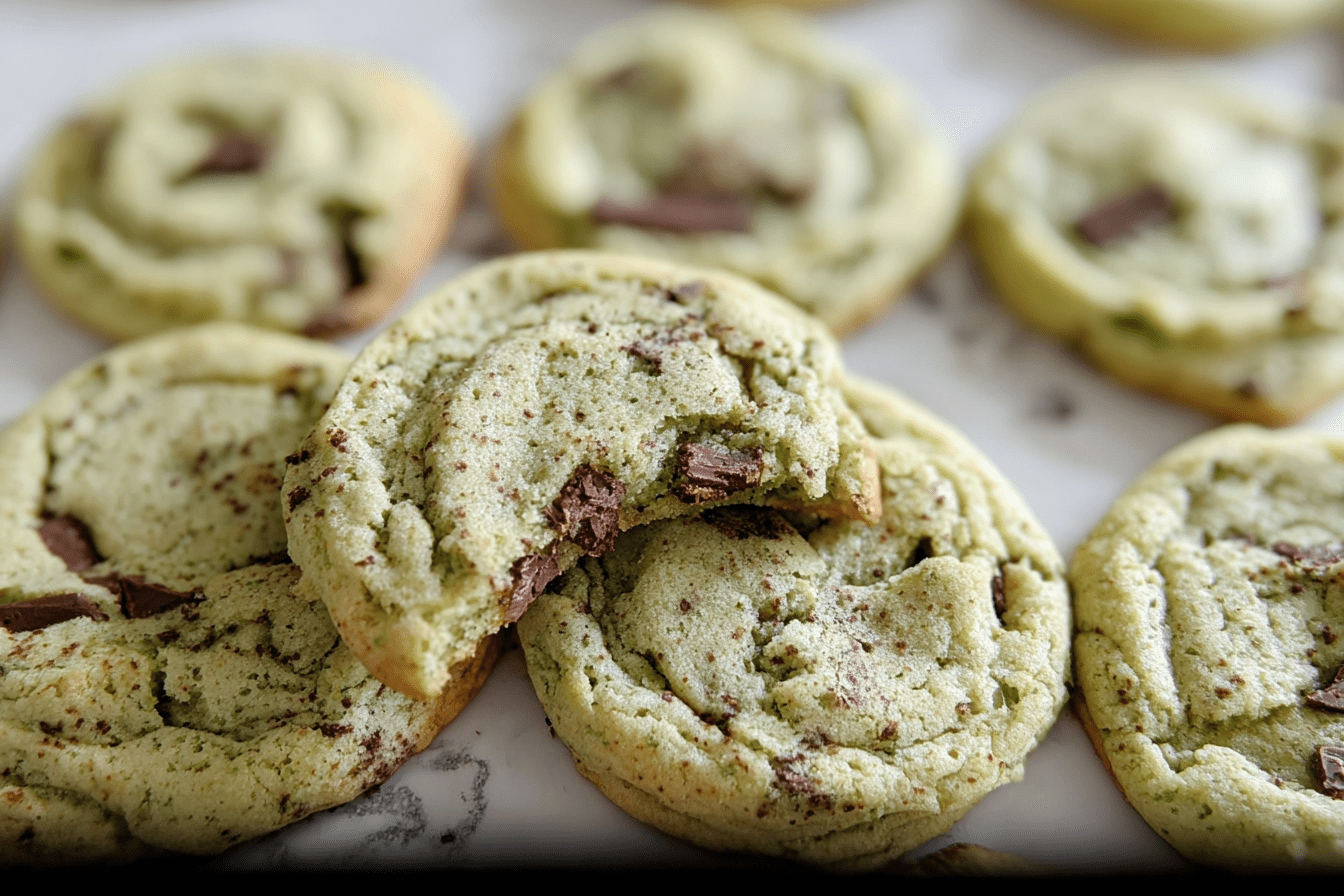 Mint Chocolate Chip Cookies