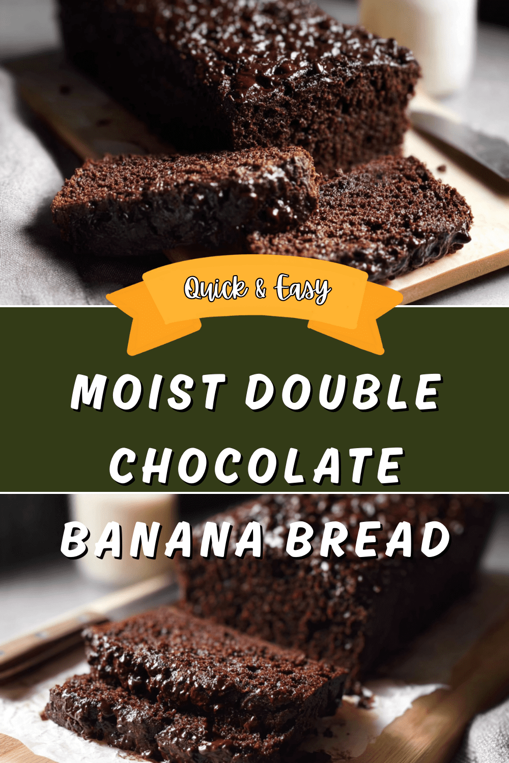 Double Chocolate Banana Bread Recipe 7 Moist Double Chocolate Banana Bread
