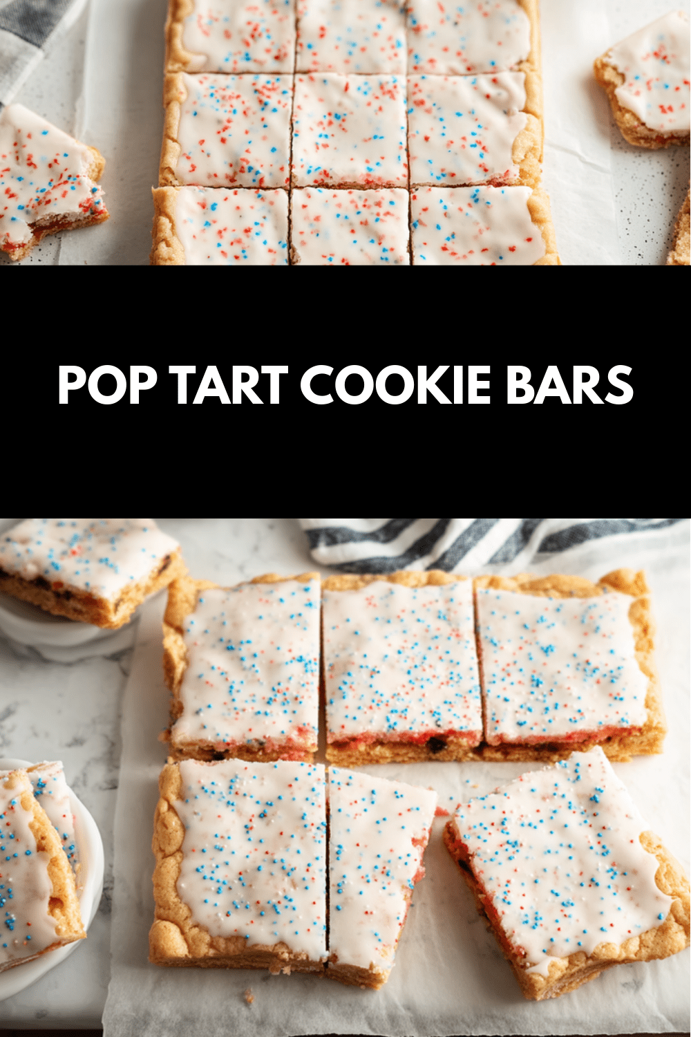 Pop Tart Cookie Bars