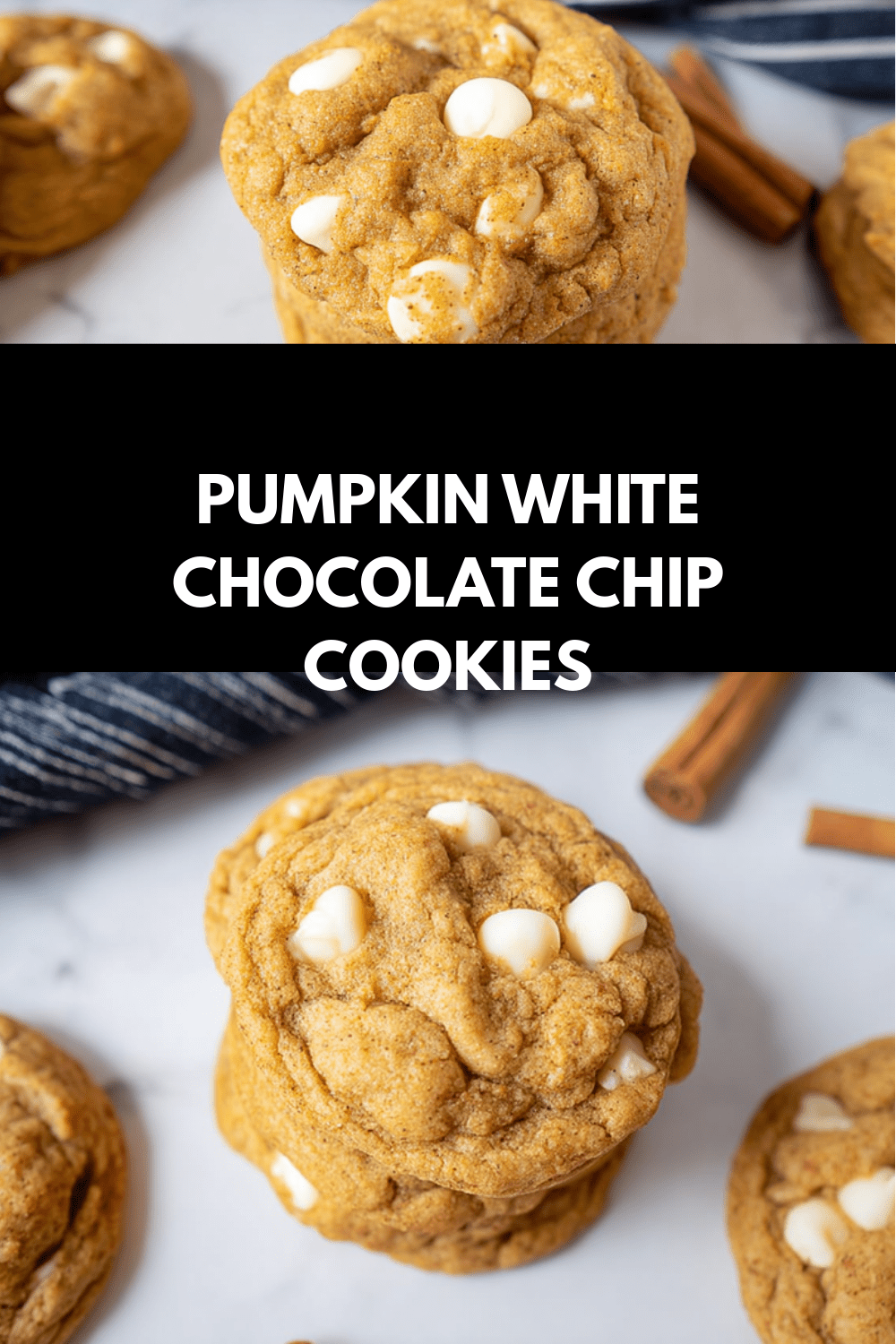 Pumpkin White Chocolate Chip Cookies