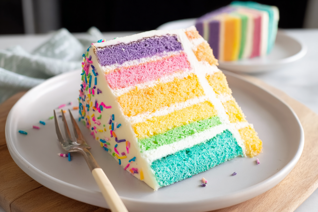 Rainbow Layer Cake