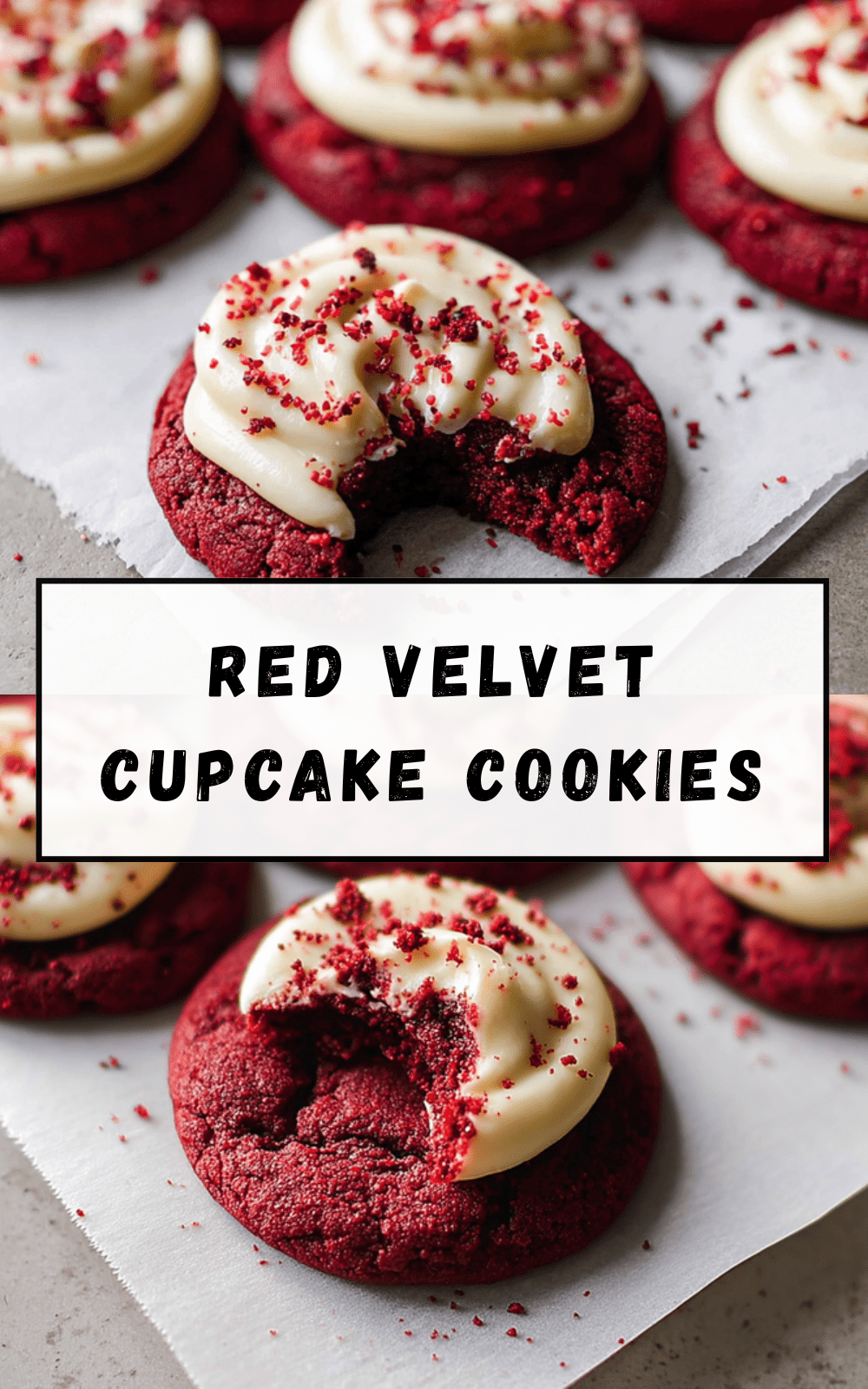 Red Velvet Cupcake Cookies