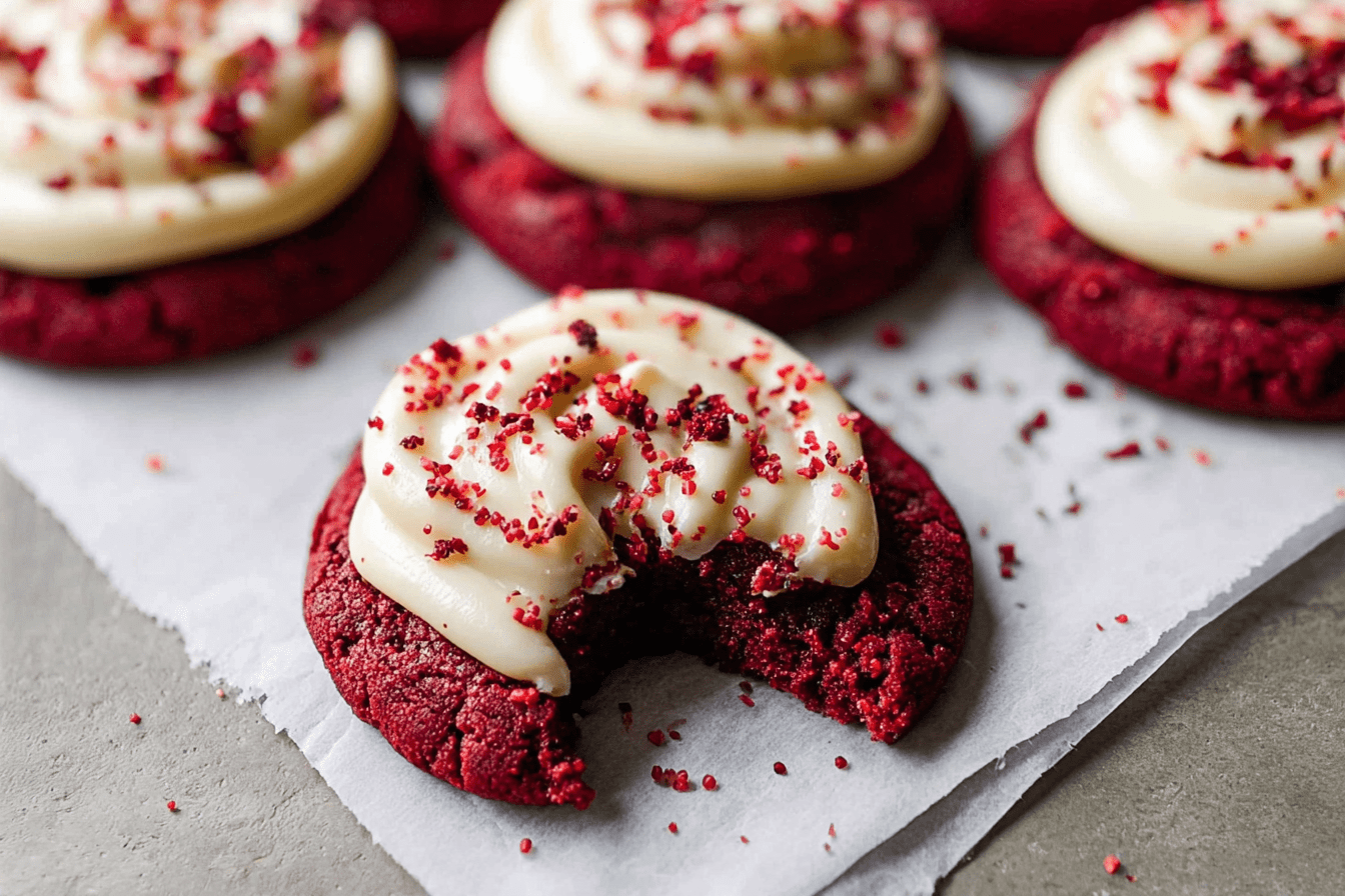 Red Velvet Cupcake Cookies