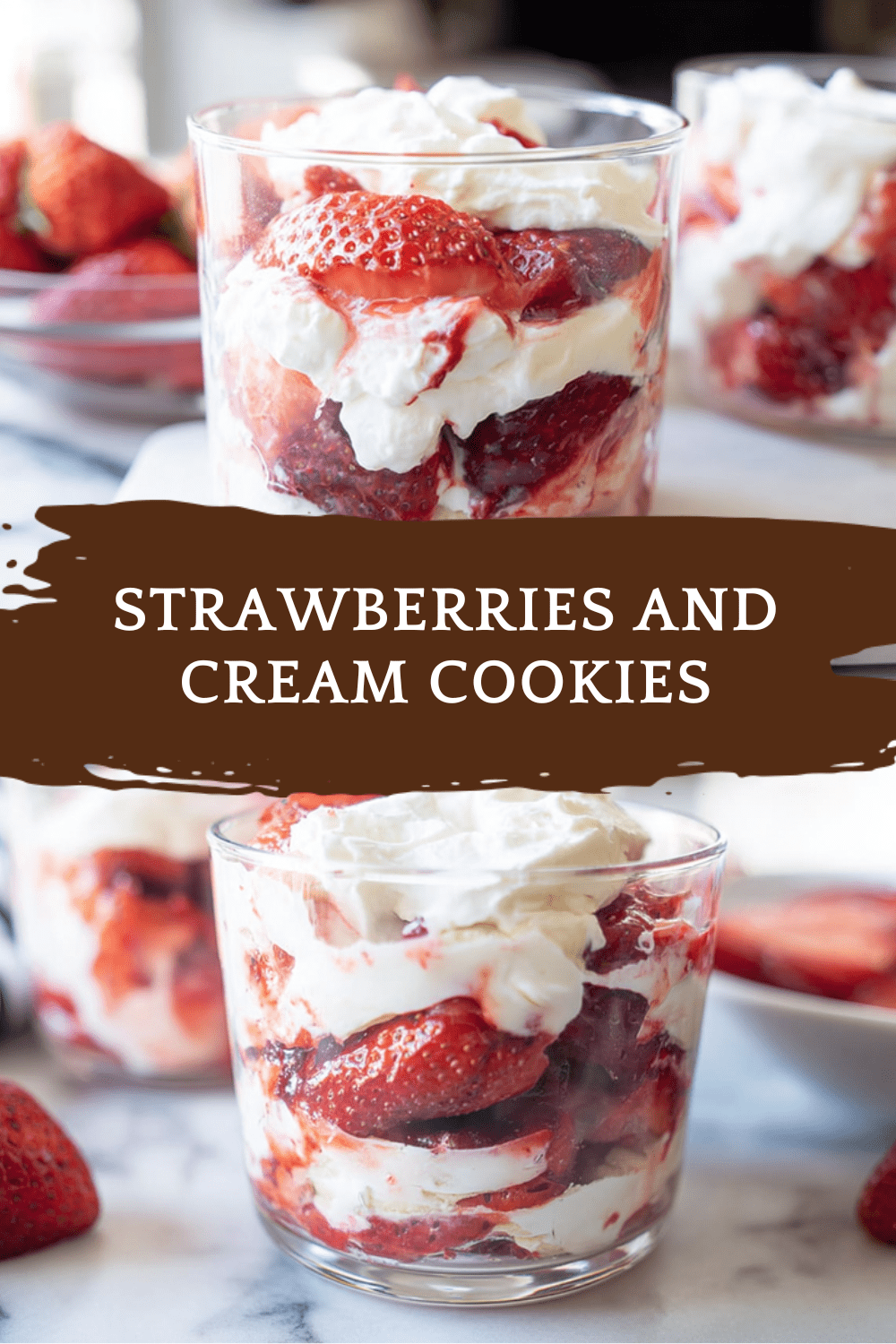 Strawberries And Cream Cookies