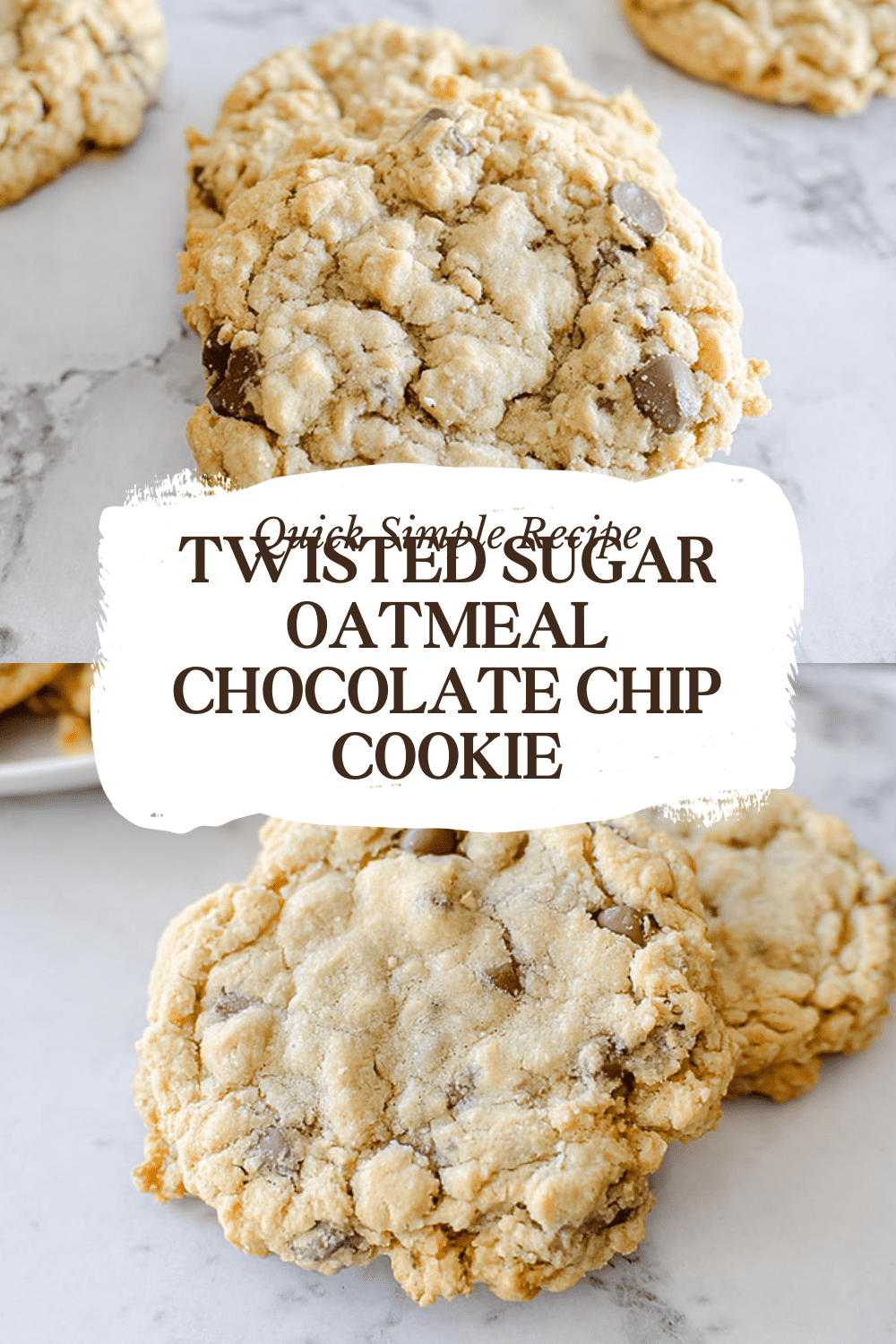 Twisted Sugar Oatmeal Chocolate Chip Cookie