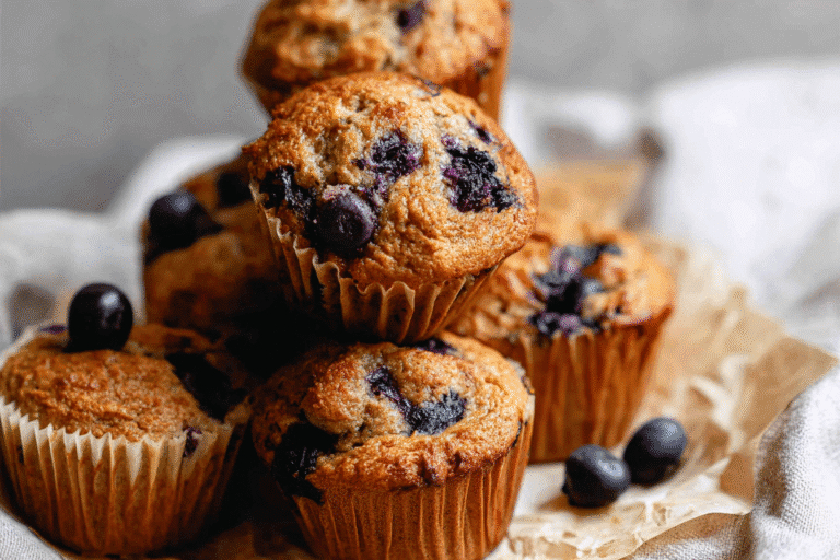 Whole Wheat Banana Blueberry Muffins 56.Png