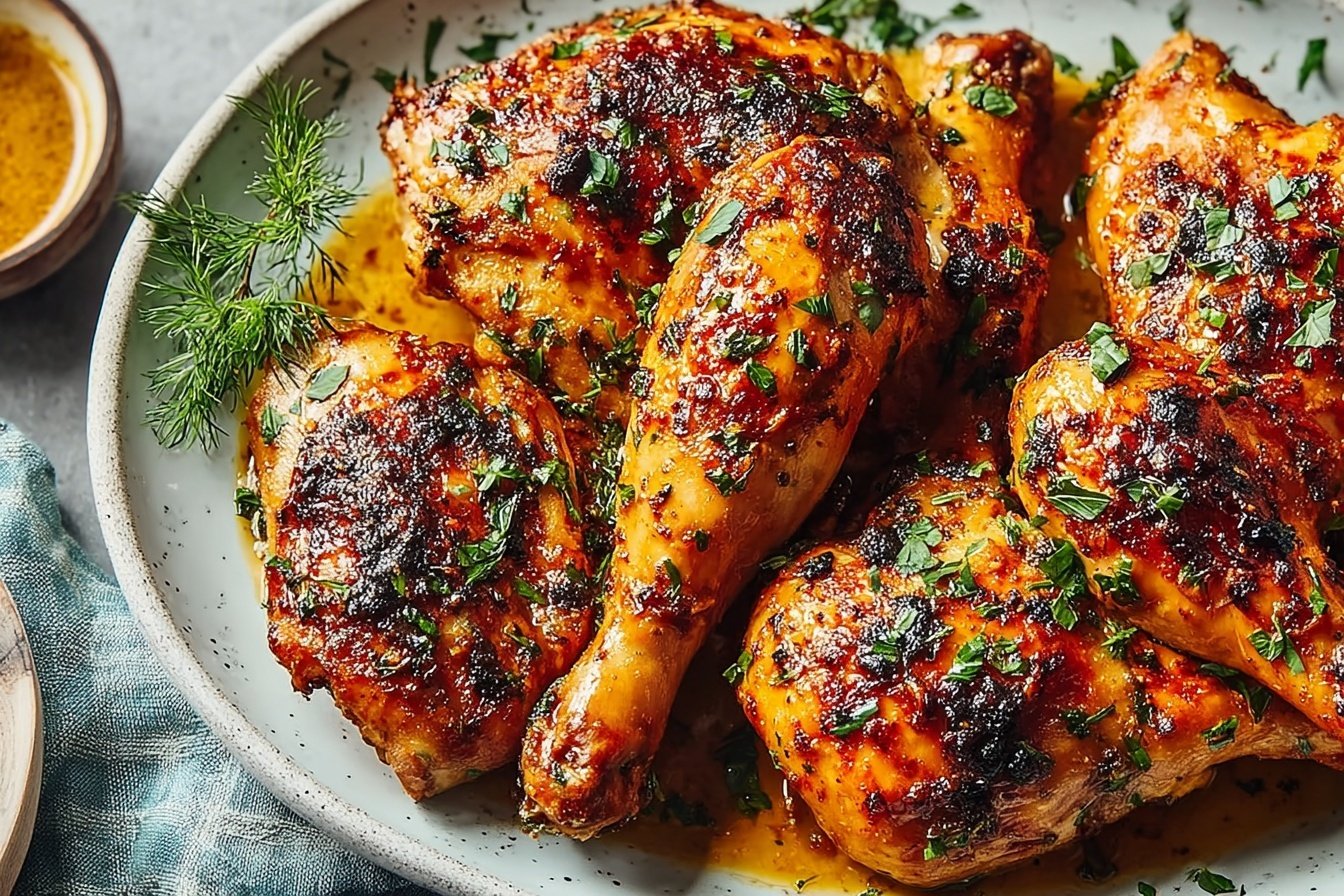 Baked Chicken Leg Quarters Recipe