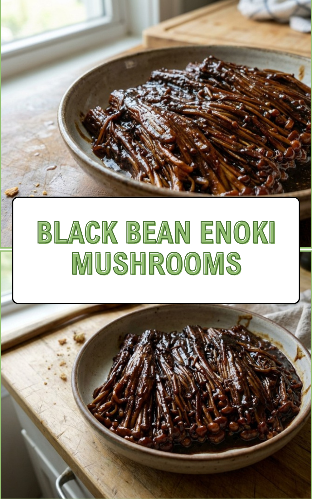 Black Bean Enoki Mushrooms