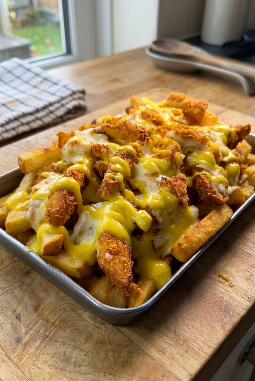 Chicken Bacon Ranch Fries Recipe 6 Cheesy Crispy Chicken Fries