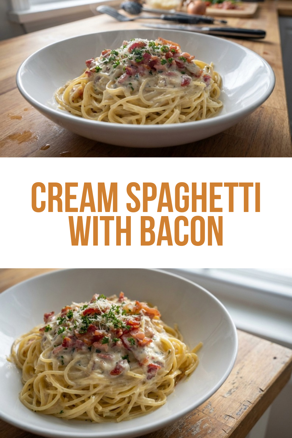 Cream Spaghetti With Bacon