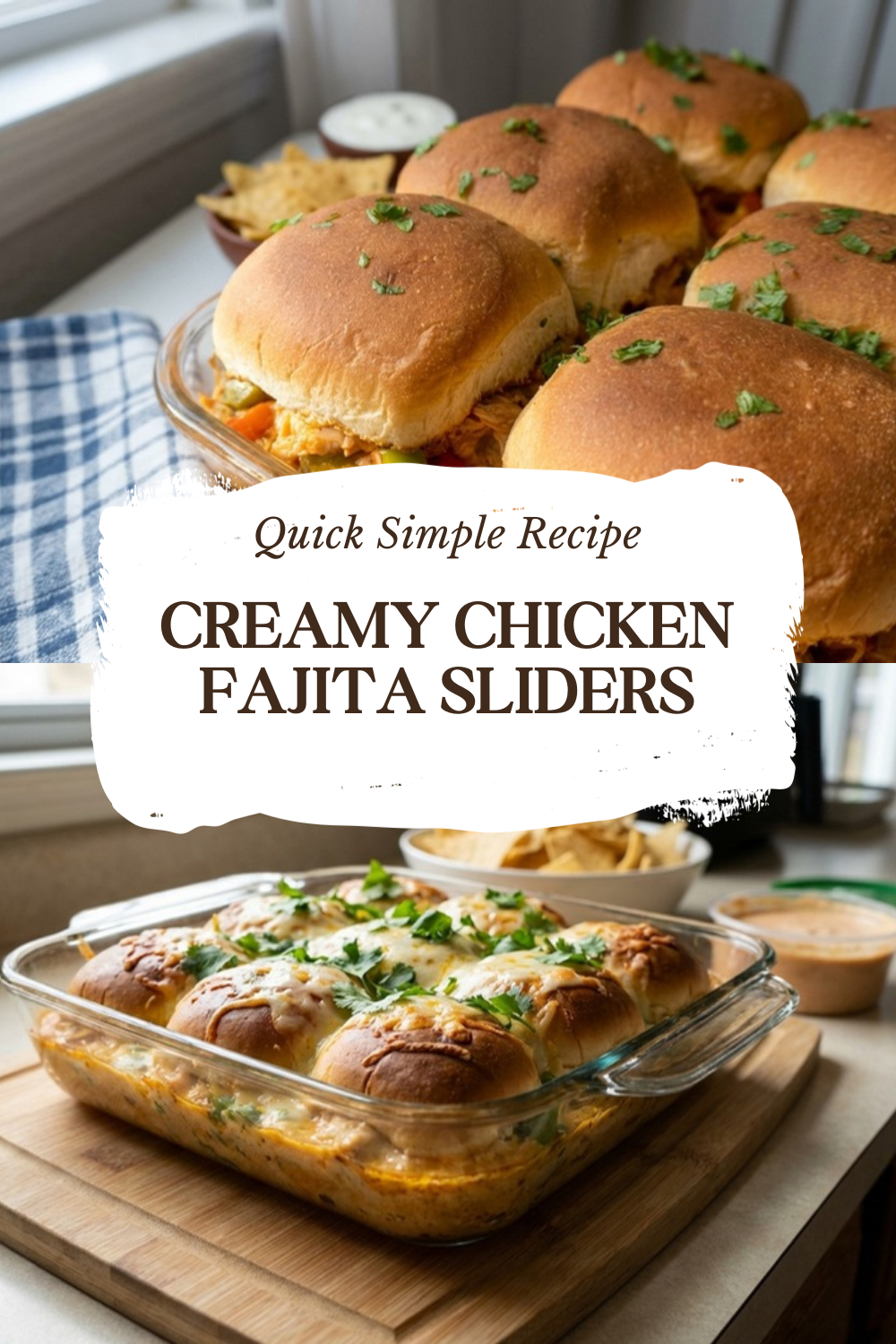 Creamy Chicken Fajita Sliders