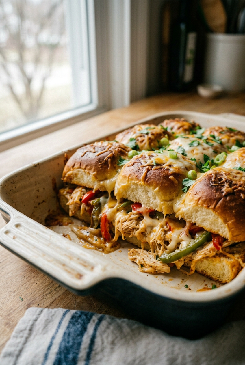Creamy Chicken Fajita Sliders