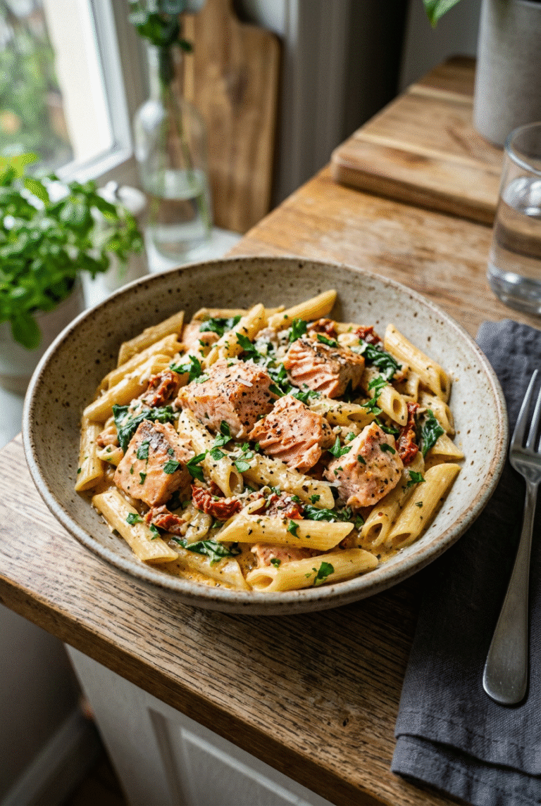 Creamy Tuscan Salmon Recipe 5 Creamy Tuscan Salmon Penne 64.Png