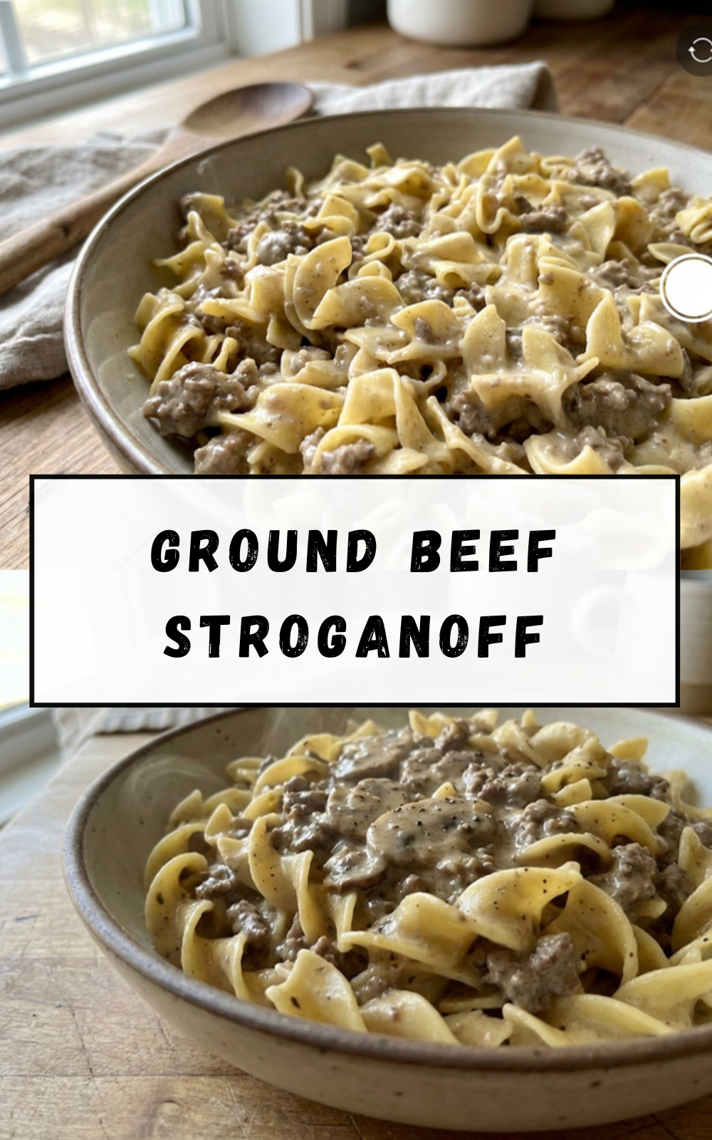 Ground Beef Stroganoff