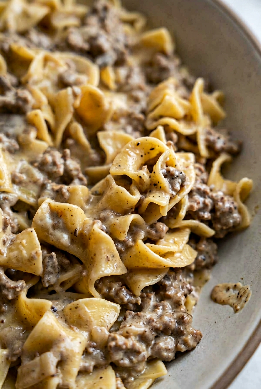 Ground Beef Stroganoff