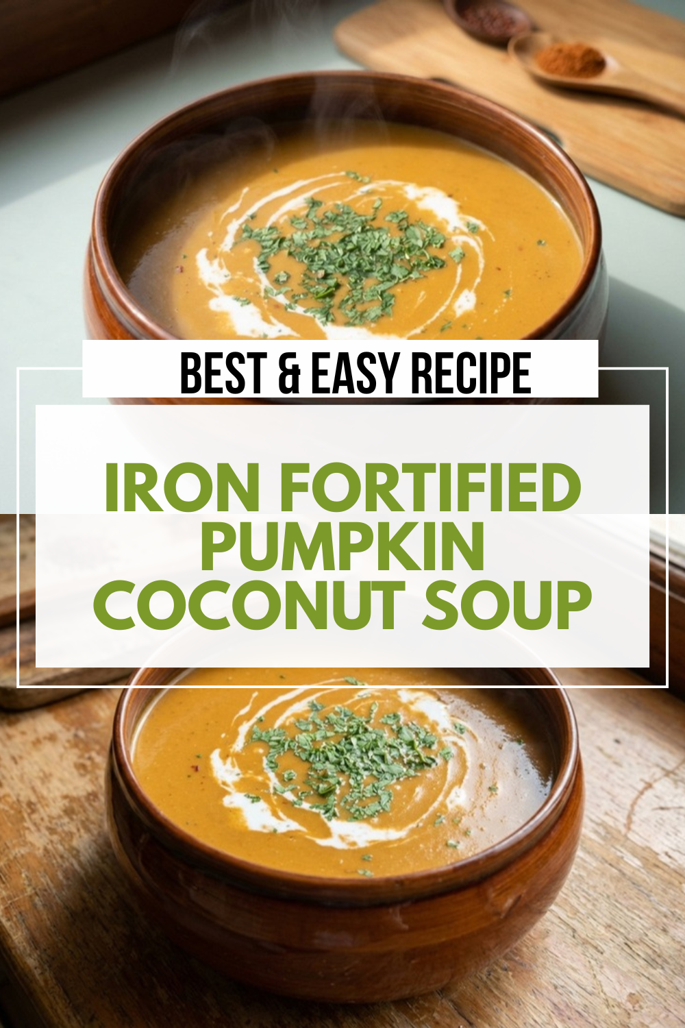 Iron Fortified Pumpkin Coconut Soup