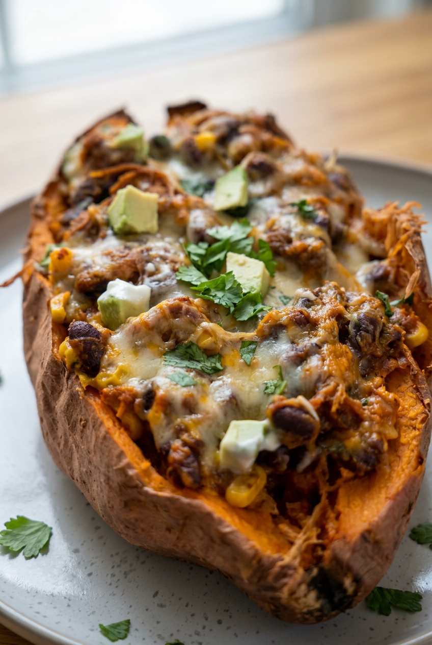 Loaded Sweet Potato Boats