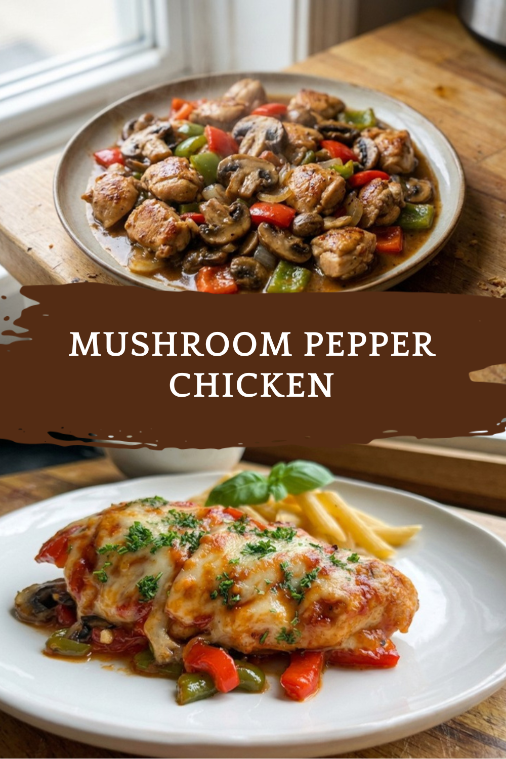 Mushroom Pepper Chicken