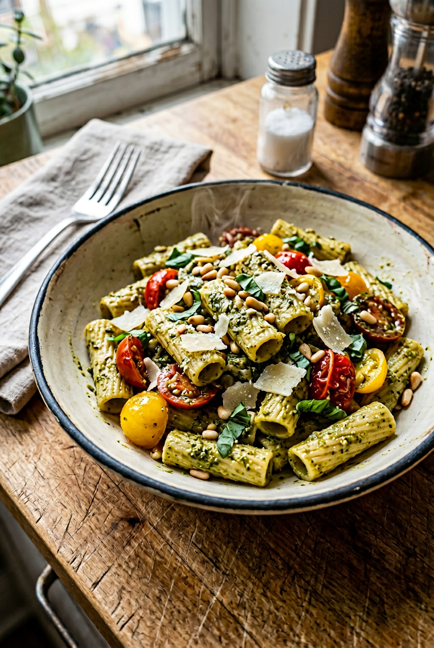 Pesto Rigatoni