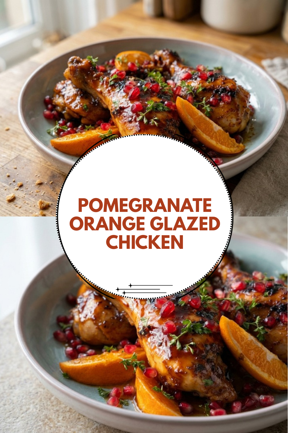 Pomegranate Orange Glazed Chicken