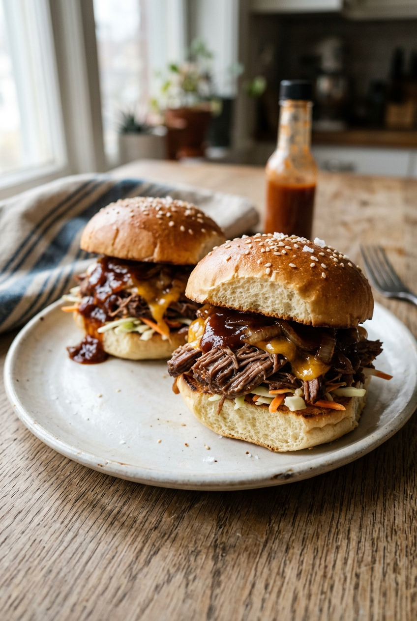 Pulled Beef Sliders