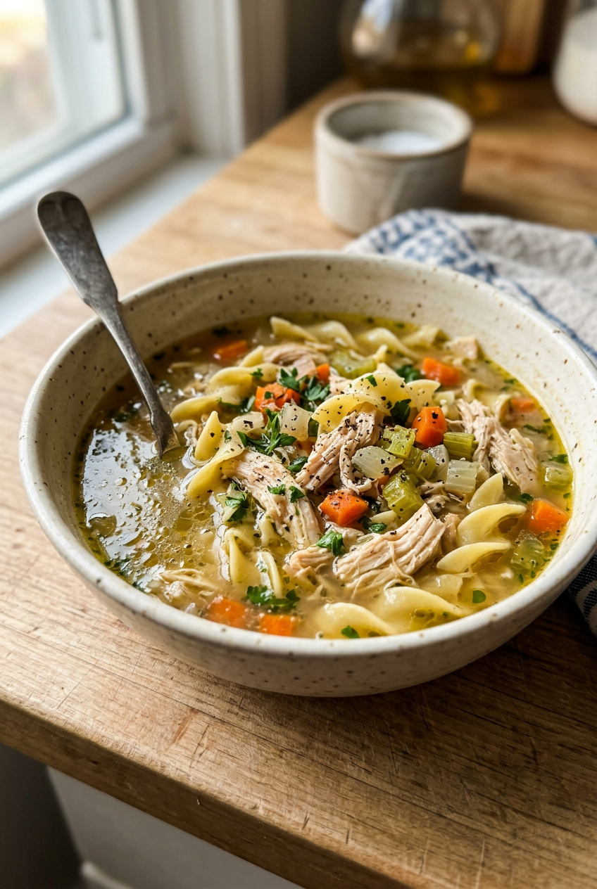 Rotisserie Chicken Noodle Soup