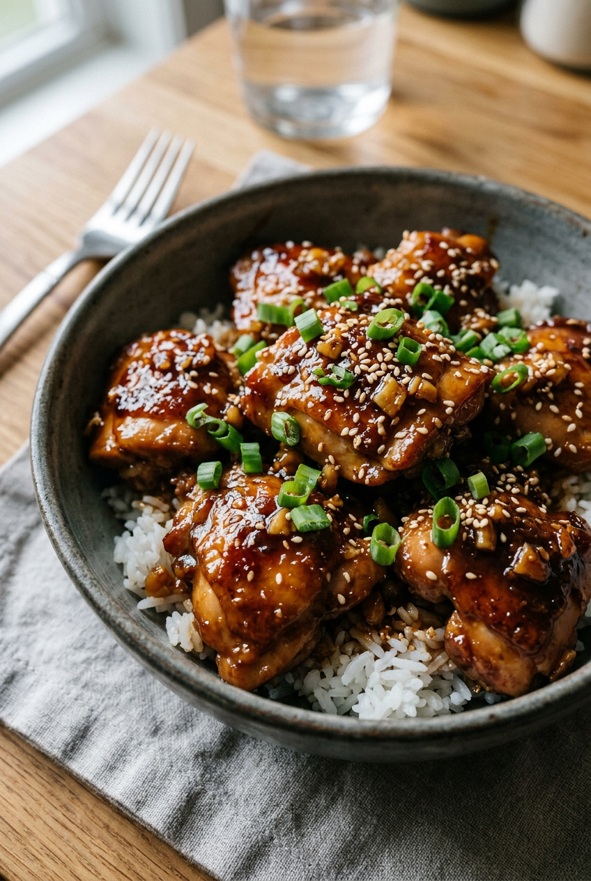 Sticky Honey Garlic Chicken