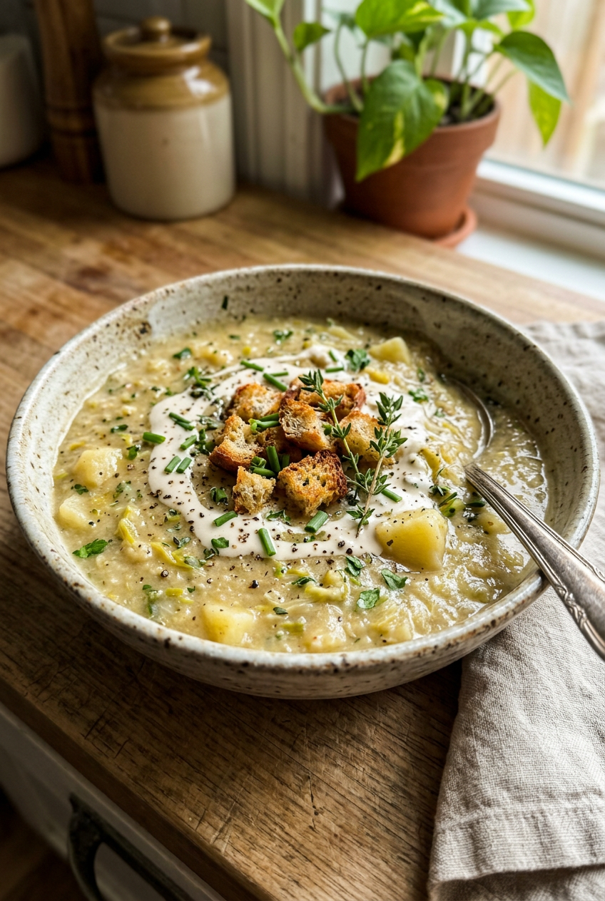 Vegan Potato Leek Soup