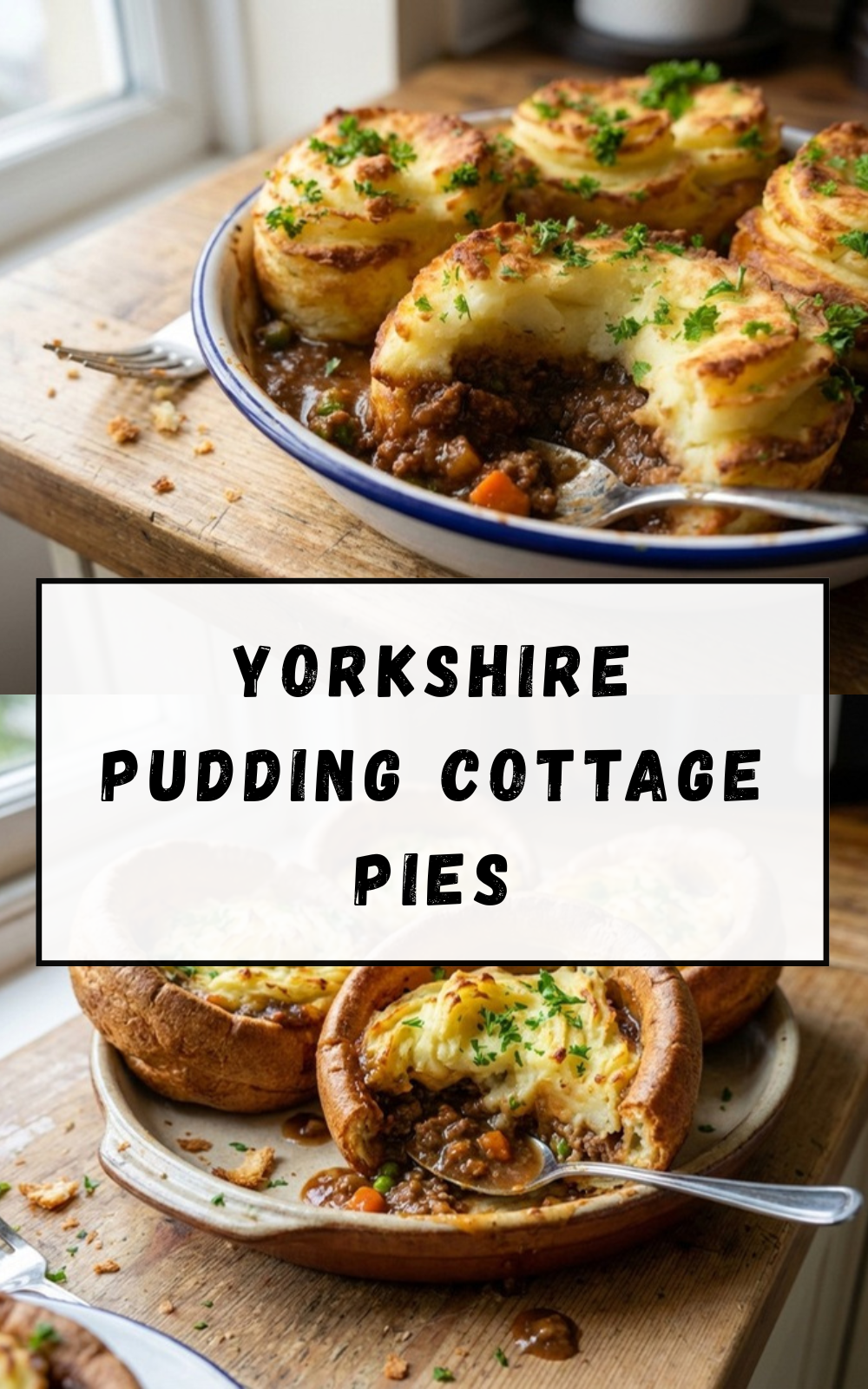 Yorkshire Pudding Cottage Pies