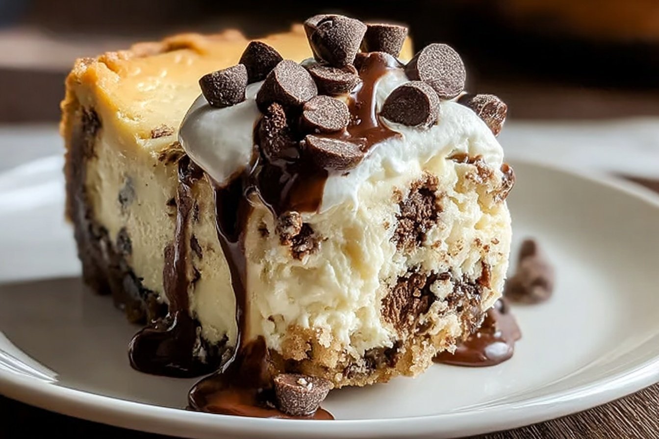 Chocolate Chip Cookie Dough Cheesecake