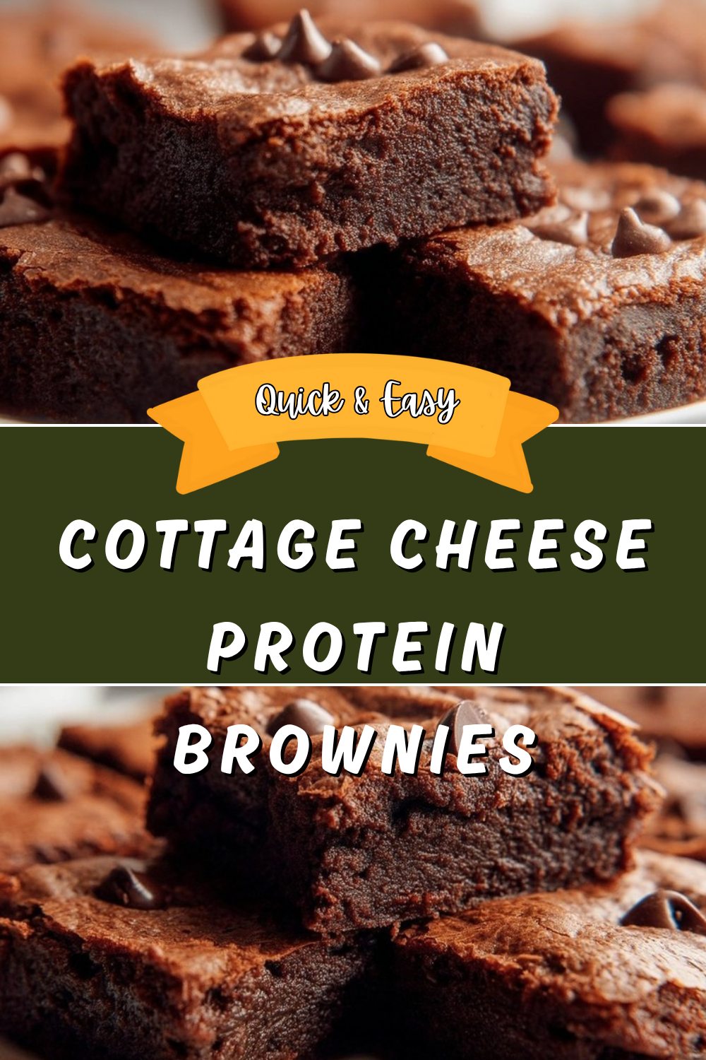 Cottage Cheese Protein Brownies