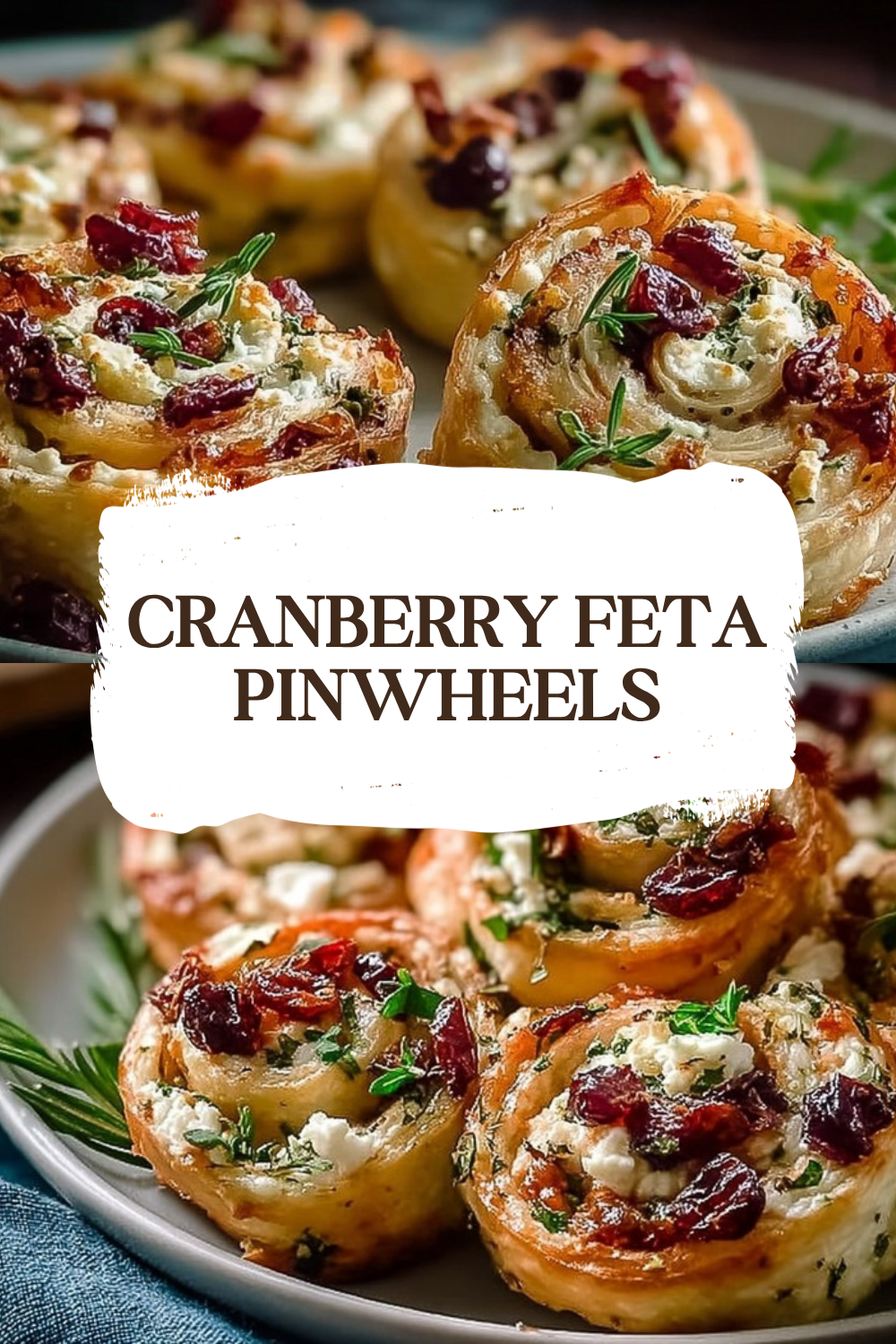 Cranberry Feta Pinwheels