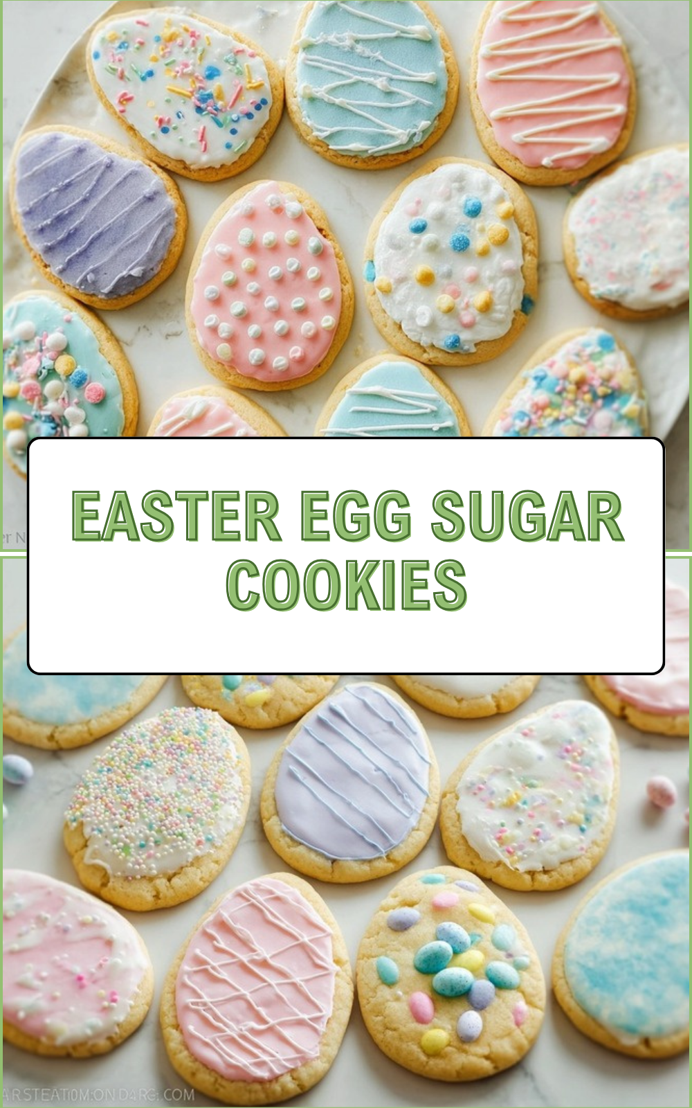 Easter Egg Sugar Cookies