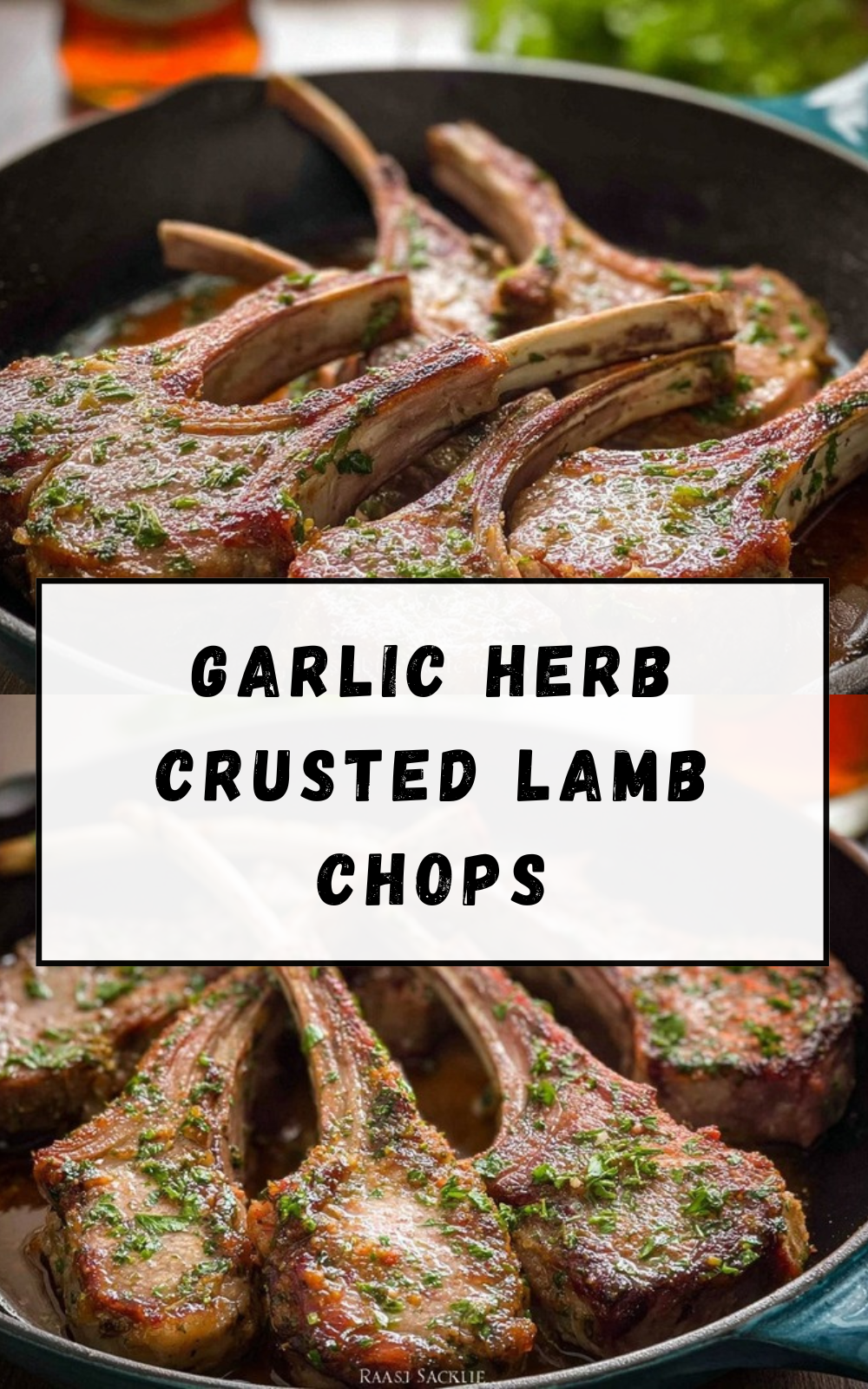 Garlic Herb Crusted Lamb Chops