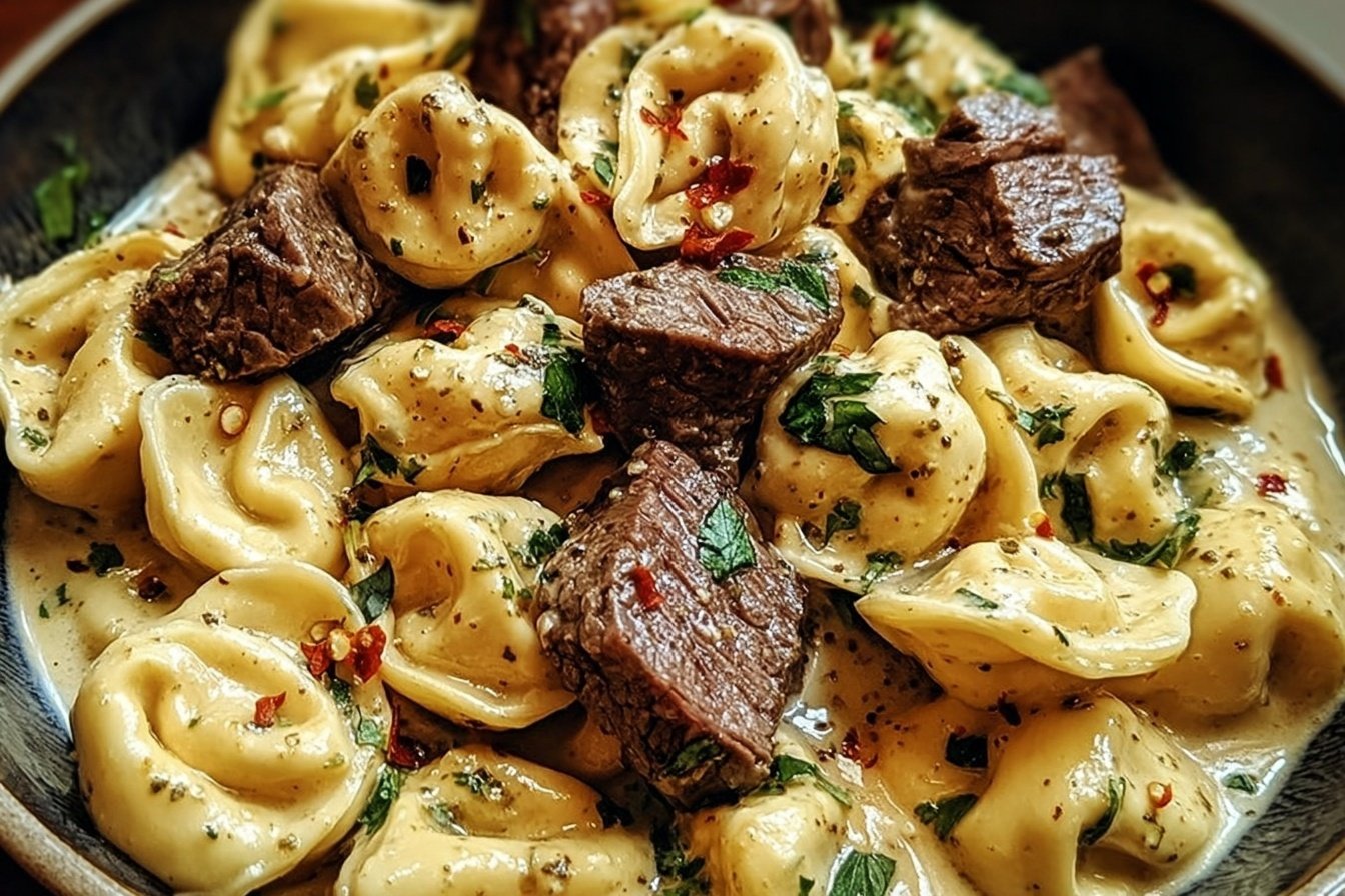 Garlic Steak Tortellini