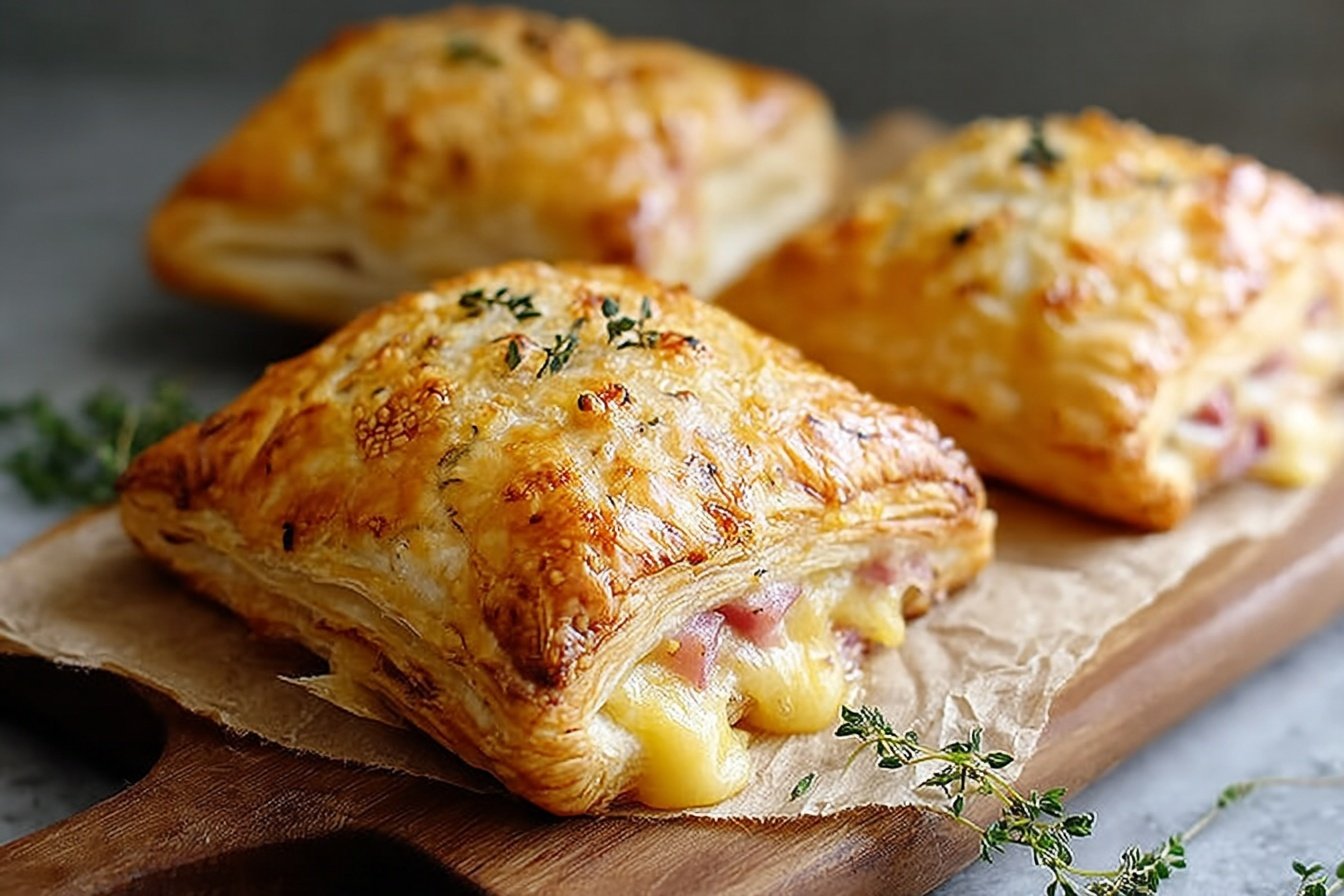 Ham And Cheese Pastry Pockets Recipe 6 Ham And Cheese Puff Pastry Pockets