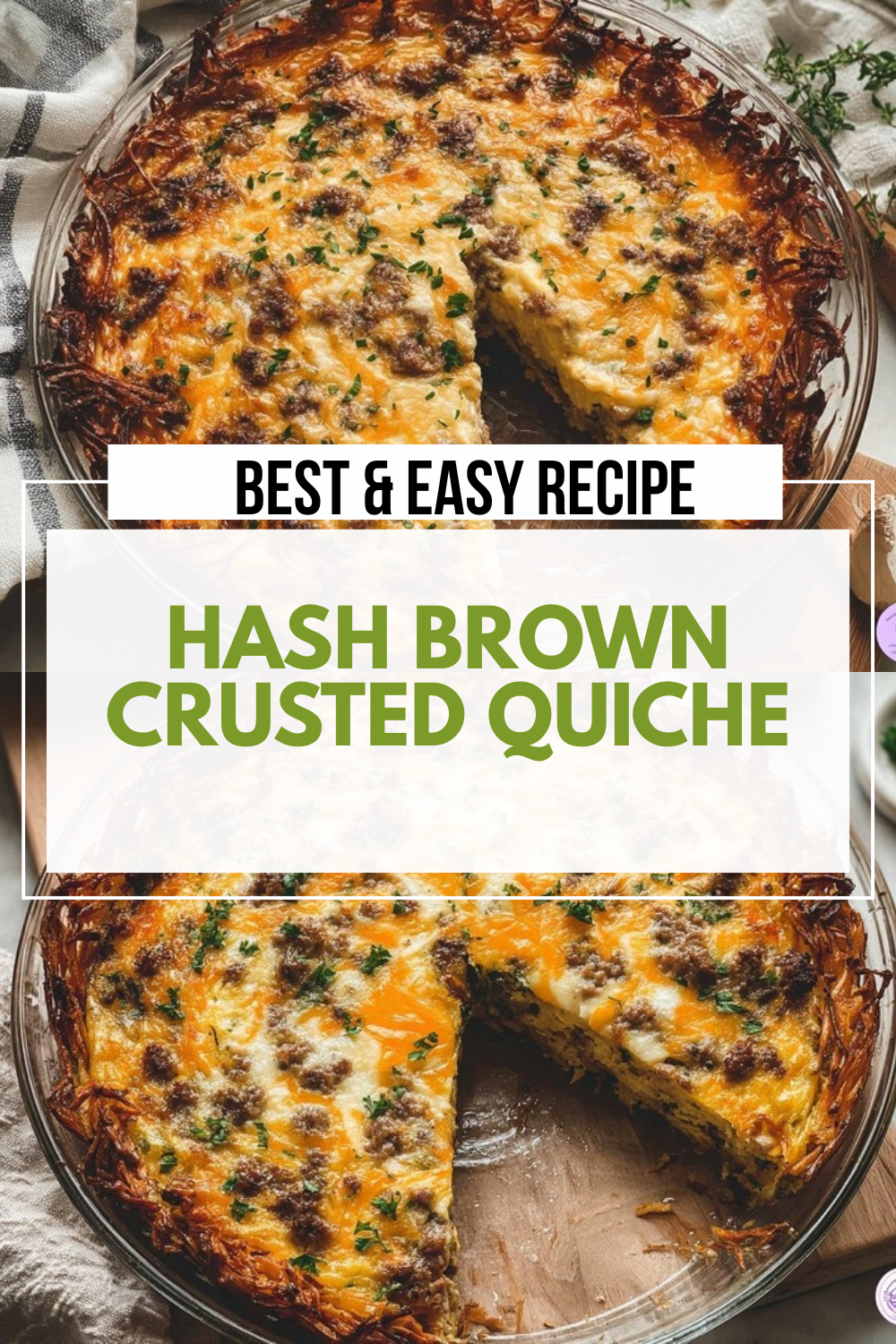 Hash Brown Crusted Quiche Recipe 7 Hash Brown Crusted Quiche