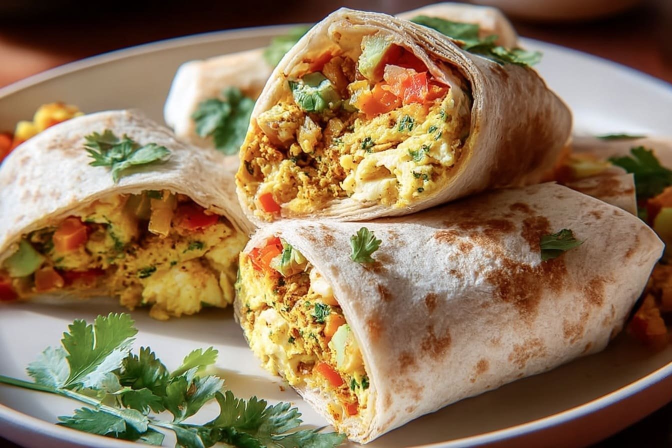 High Protein Breakfast Burritos Recipe For Busy Mornings