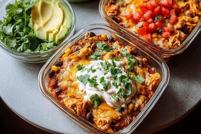 High Protein Chicken Cottage Cheese Enchilada Bowls 57.Png