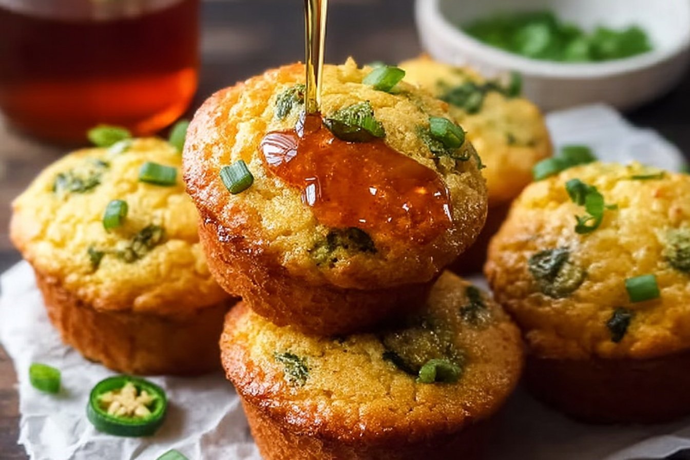 Honey Jalapeno Cornbread Muffins Sweet Heat Perfection 6 Honey Jalapeno Cornbread Muffins