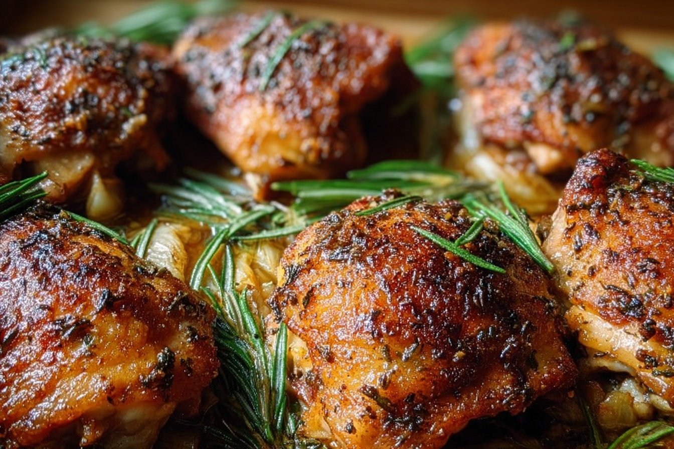 Oven Baked Chicken Thighs