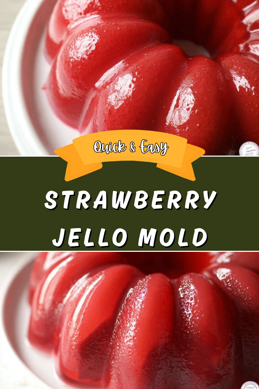 Strawberry Jello Mold